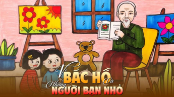Vẽ Bác Hồ Và Những Người Bạn Nhỏ
